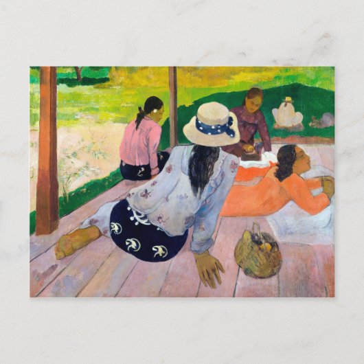 De siësta van Paul gauguin Briefkaart (Voorkant)