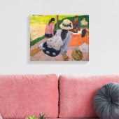 De siësta van Paul Gauguin Tahitian Vrouwen Tahiti Canvas Afdruk (Insitu (Woonkamer))