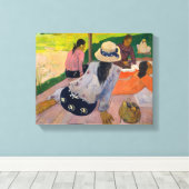 De siësta van Paul Gauguin Tahitian Vrouwen Tahiti Canvas Afdruk (Insitu (Houten vloer))