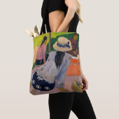 De siësta van Paul Gauguin Tahitian Vrouwen Tahiti Tote Bag (Dichtbij)