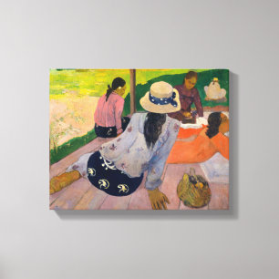 De Siesta van Paul Gauguin Tahitian Women Tahiti Canvas Afdruk