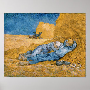 De Siesta van Van Gogh Poster