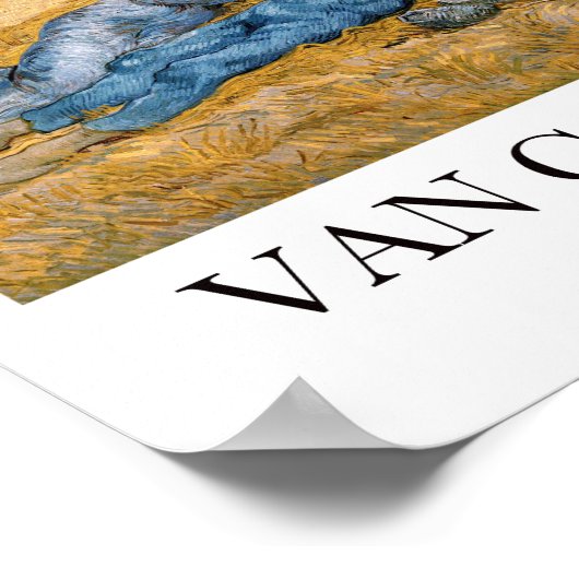 De Siesta van Vincent van Gogh Poster (Hoek)