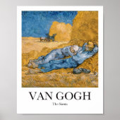 De Siesta van Vincent van Gogh Poster (Voorkant)