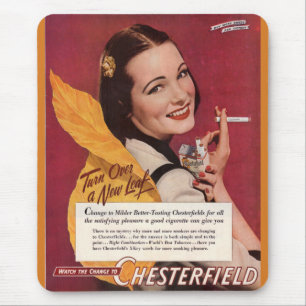 de sigaretadvertentie van 1944 voor Chesterfield Muismat