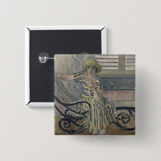 De Sigarette Vierkante Button 5,1 Cm (Voorkant /achterkant)