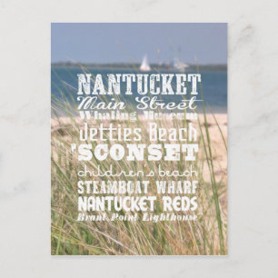 De Sights of Nantucket, Massachusetts - Briefkaart
