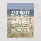 De Sights of Nantucket, Massachusetts - Briefkaart (Voorkant)