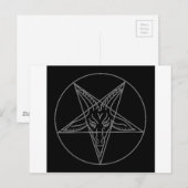 De Sigil van Baphomet Briefkaart (Voorkant / Achterkant)