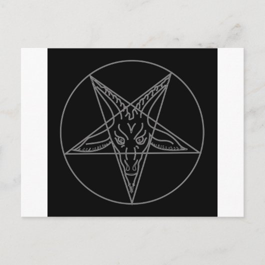 De Sigil van Baphomet Briefkaart (Voorkant)