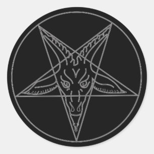 De Sigil van Baphomet Ronde Sticker