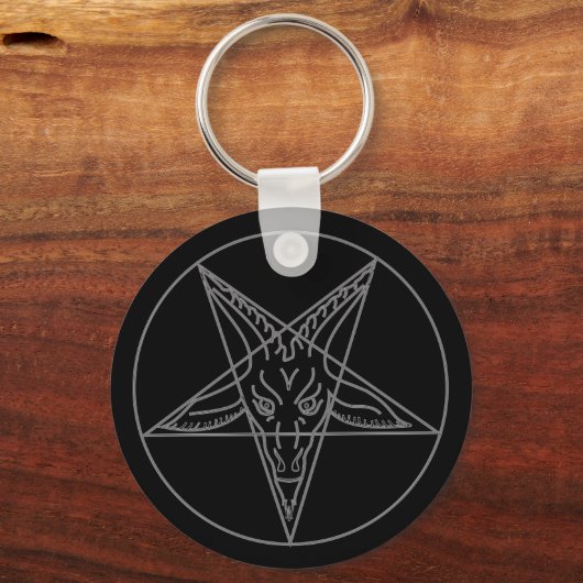 De Sigil van Baphomet Sleutelhanger (Voorkant)