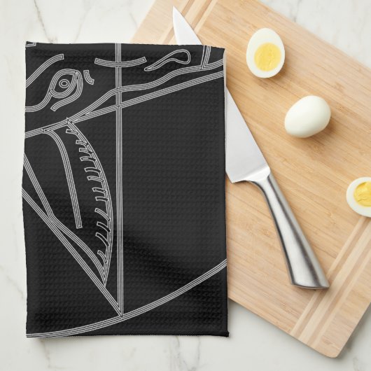 De Sigil van Baphomet Theedoek (Quarter Fold)