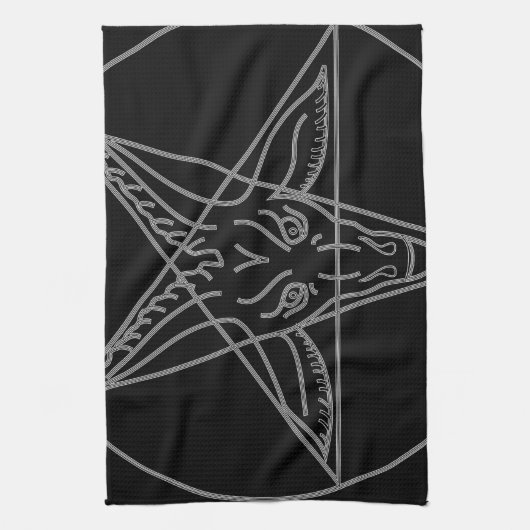 De Sigil van Baphomet Theedoek (Verticaal)