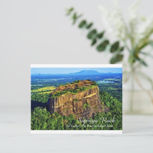 De Sigiriya Rock  Briefkaart (Staand voorkant)