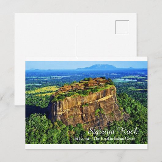De Sigiriya Rock  Briefkaart (Voorkant / Achterkant)