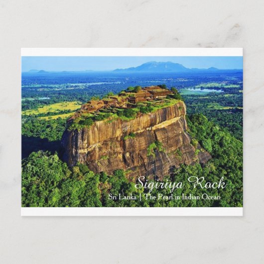 De Sigiriya Rock  Briefkaart (Voorkant)