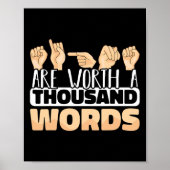 De signalen zijn een duizend Woorden het Amerikaan Poster (Voorkant)