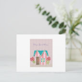 De Signature Whimsy (Roze & Turkoois) Briefkaart (Staand voorkant)