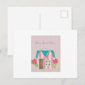 De Signature Whimsy (Roze & Turkoois) Briefkaart (Voorkant / Achterkant)
