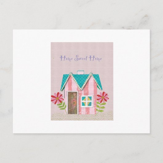 De Signature Whimsy (Roze & Turkoois) Briefkaart (Voorkant)