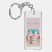 De Signature Whimsy (Roze & Turkoois) Sleutelhanger (Voorkant Links)