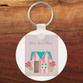 De Signature Whimsy (Roze & Turkoois) Sleutelhanger (Voorkant)