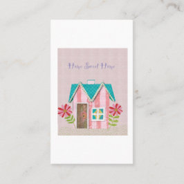 De Signature Whimsy (Roze & Turkoois) Visitekaartje