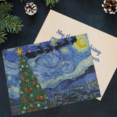 De Silent Night Flat Kerstvakantie Kaart