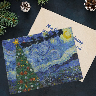 De Silent Night Flat Kerstvakantie Kaart