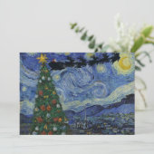 De Silent Night Flat Kerstvakantie Kaart (Staand voorkant)