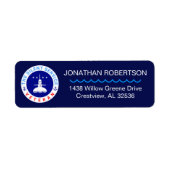 De Silent Service Veteran elegant aanpasbaar Etiket (Voorkant)