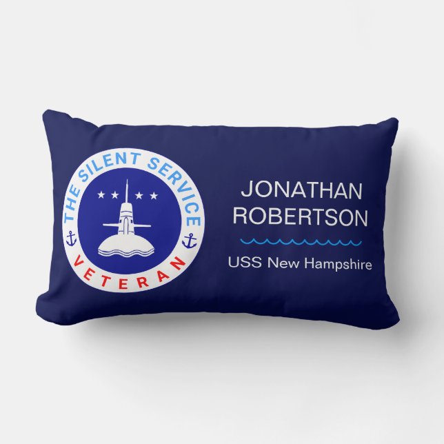 De Silent Service Veteran-elegant Kussen (Voorkant)