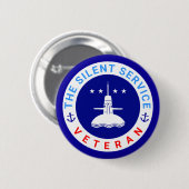 De Silent Service Veteran-elegant Ronde Button 5,7 Cm (Voorkant /achterkant)