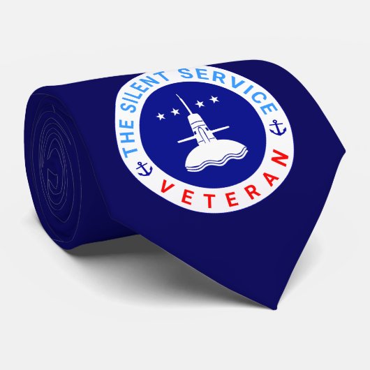 De Silent Service Veteran-elegant Stropdas (Opgerold)