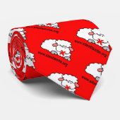 De silentlambs rood "stropdas"! stropdas (Opgerold)