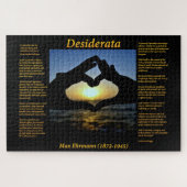 De Silhouette hand met hen maakt een hart  Legpuzzel (Horizontaal)