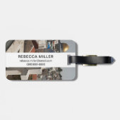 De Silhouette van het Oude Jeruzalem Bagagelabel (Achterkant horizontaal)