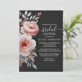 De Silk Pink Boho Peony Dusty Roos Vrijgezellenfee Kaart (Staand voorkant)