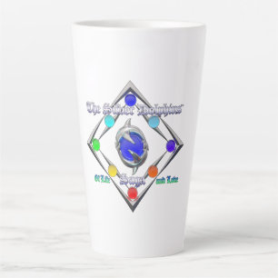 De Silver Dolphins Saga van het Leven en de Logo v Latte Mok