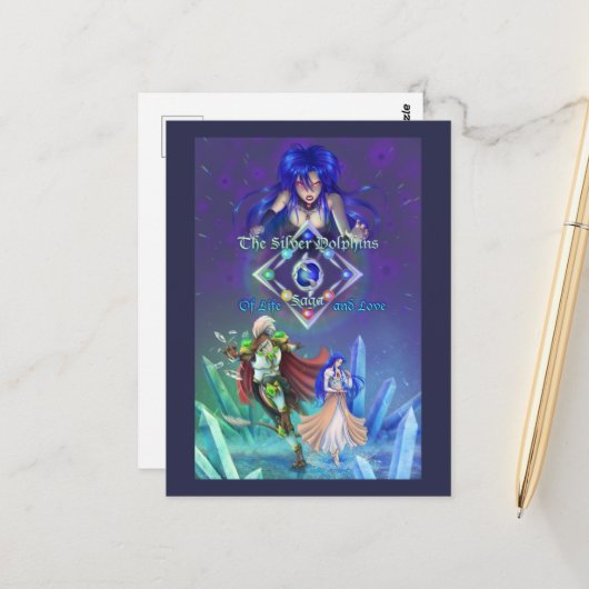De Silver Dolphins Saga: Van leven en liefde Briefkaart (Voorkant / Achterkant in situ)