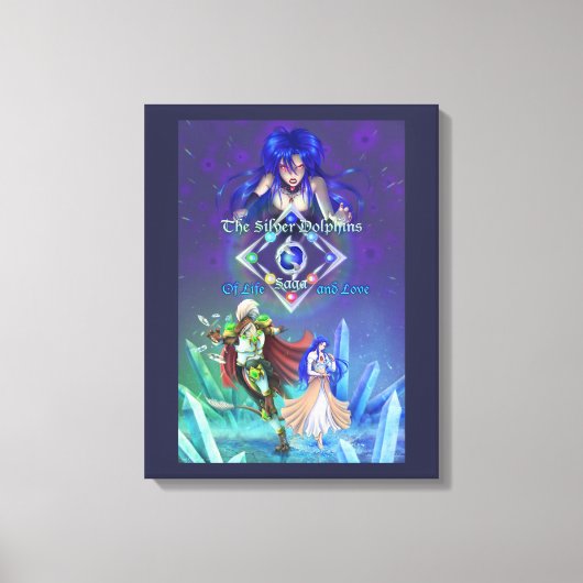 De Silver Dolphins Saga: Van leven en liefde Canvas Afdruk (Voorkant)