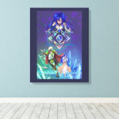 De Silver Dolphins Saga: Van leven en liefde Canvas Afdruk (Insitu (Houten vloer))