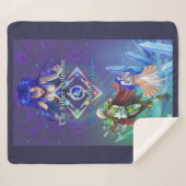 De Silver Dolphins Saga: Van leven en liefde Sherpa Deken (Voorkant (horizontaal))