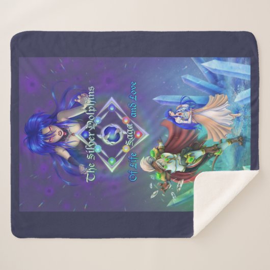 De Silver Dolphins Saga: Van leven en liefde Sherpa Deken (Voorkant (horizontaal))