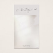 De Silver Waterverf van het Manuscript van de hand Visitekaartje (Voorkant)