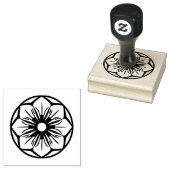 de simpele bloem stempel  (Gestempeld)