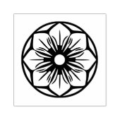 de simpele bloem stempel  (Afrduk)