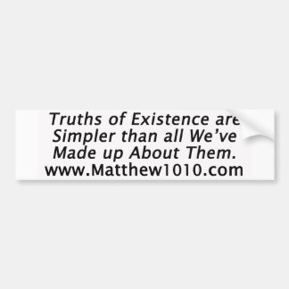 De Simple Truths Bumpersticker