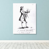 De Simpling Macaroni Canvas Afdruk (Insitu (Houten vloer))